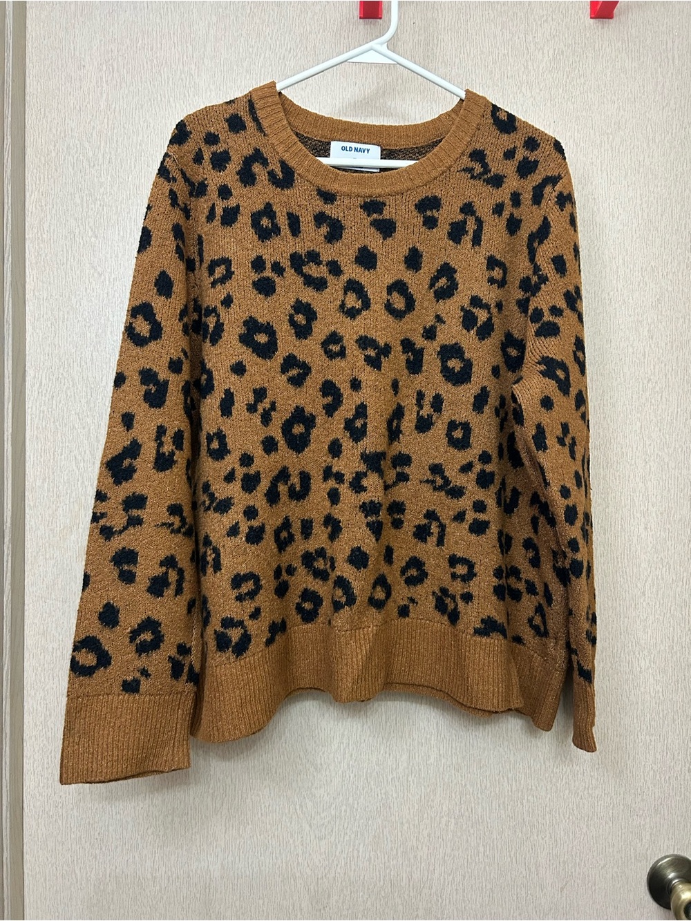 Old Navy - Leopard Print Fall Sweater - Size XXL